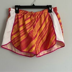 C9 Champions Tangerine and Pink Printed with Underline Running Shorts